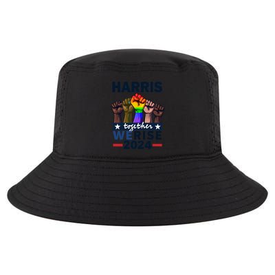 Together We Rise Kamala Harris 2024 Lgbt Meaningful Gift Cool Comfort Performance Bucket Hat