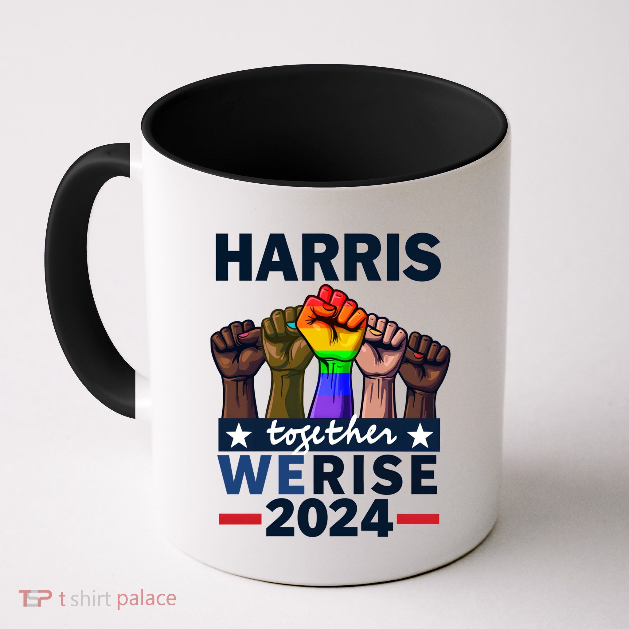 Together We Rise Kamala Harris 2024 Lgbt Meaningful Gift Mug
