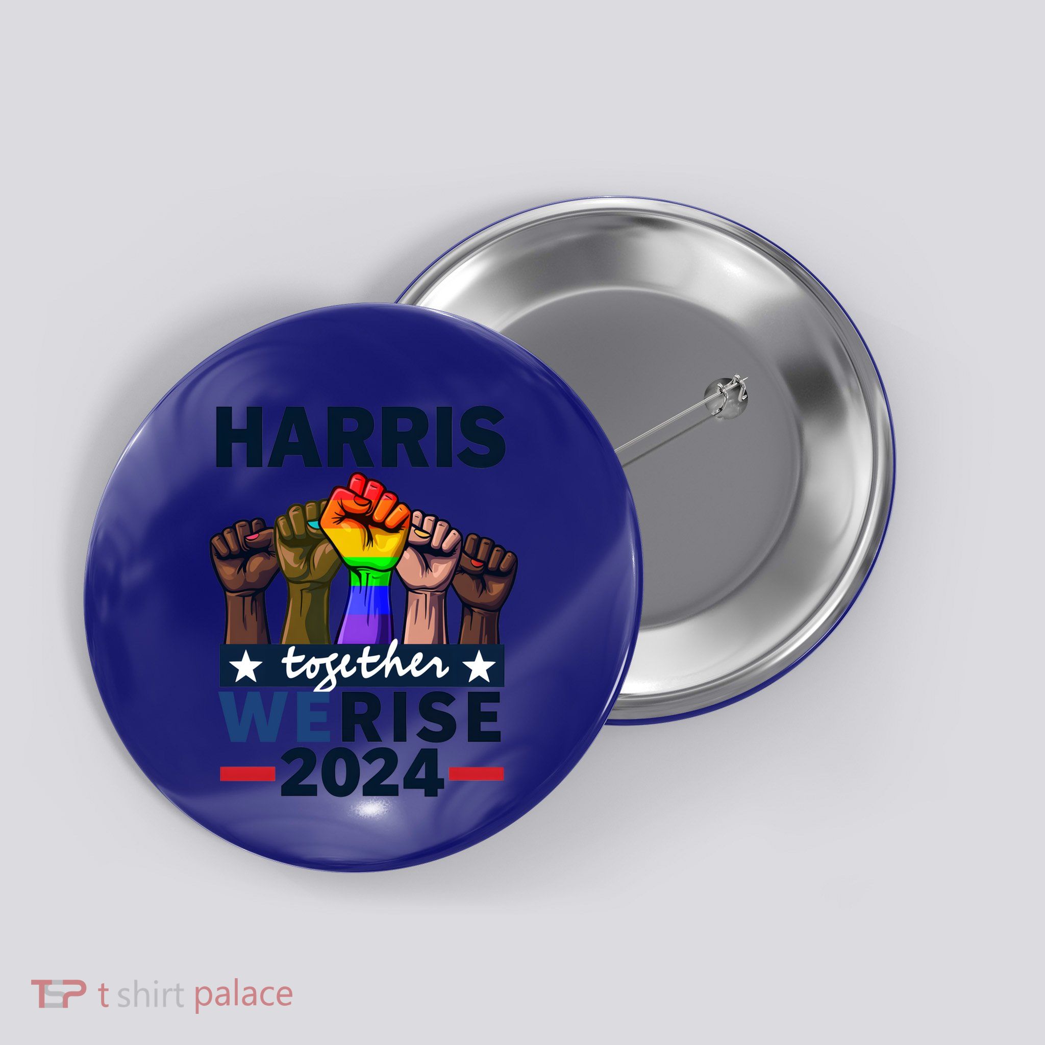 Together We Rise Kamala Harris 2024 Lgbt Meaningful Gift Button