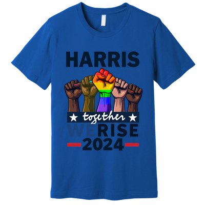 Together We Rise Kamala Harris 2024 Lgbt Meaningful Gift Premium T-Shirt