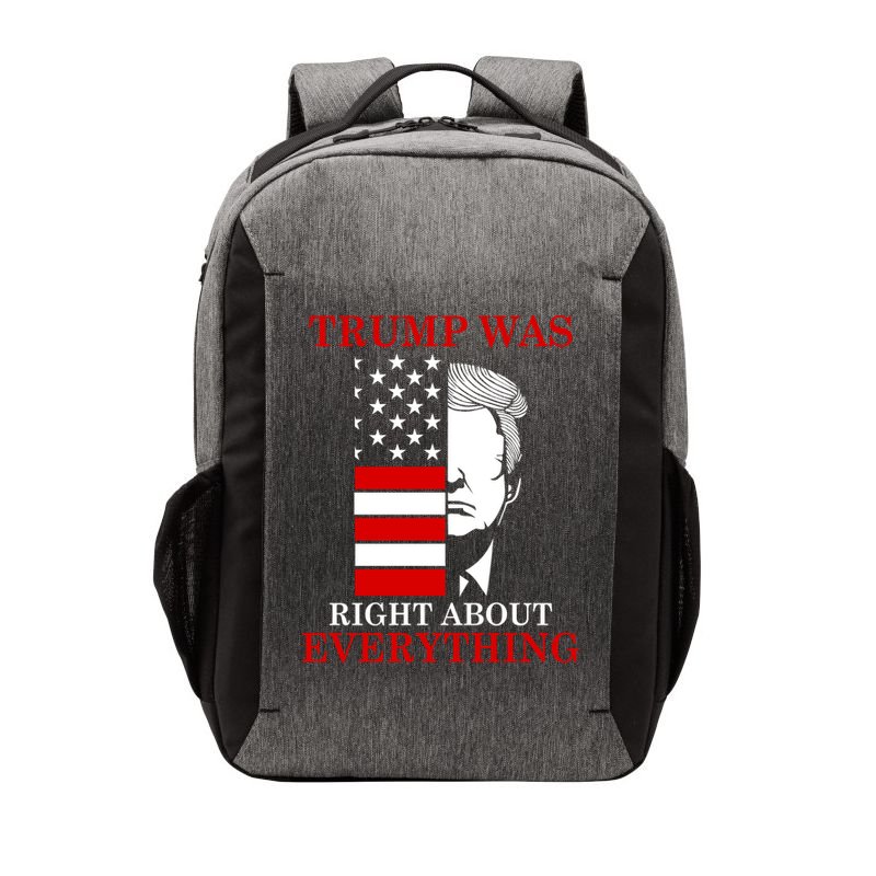 Trump Was Right About Everything USA Flag Vector Backpack