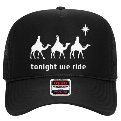 Tonight We Ride Christmas Christian 3 Wise Trucker Hat