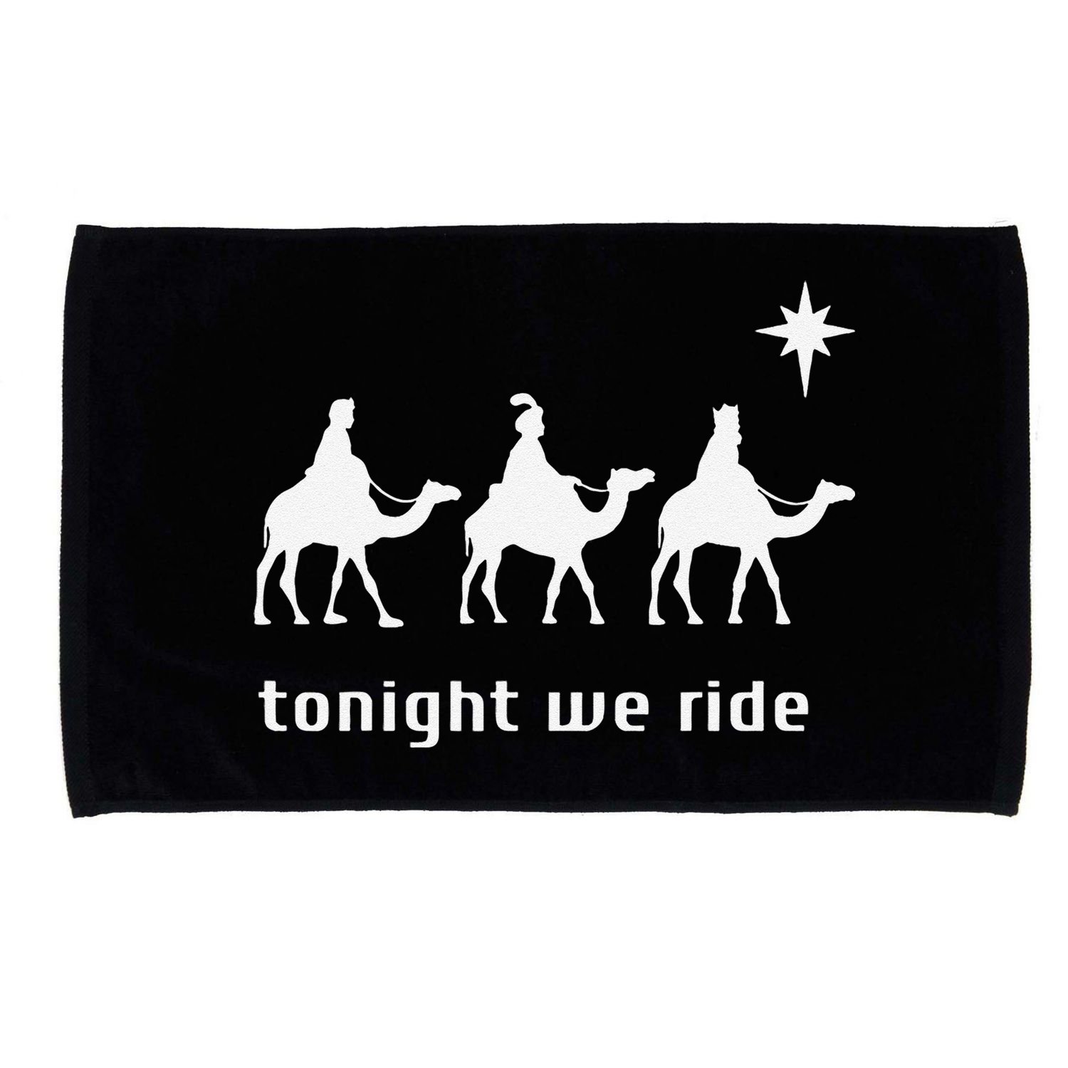Tonight We Ride Christmas Christian 3 Wise Microfiber Hand Towel