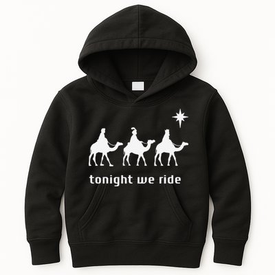Tonight We Ride Christmas Christian 3 Wise Kids Hoodie