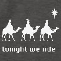 Tonight We Ride Christmas Christian 3 Wise Vector Backpack