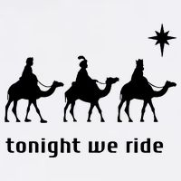 Tonight We Ride Christmas Christian 3 Wise Garment-Dyed Sweatshirt