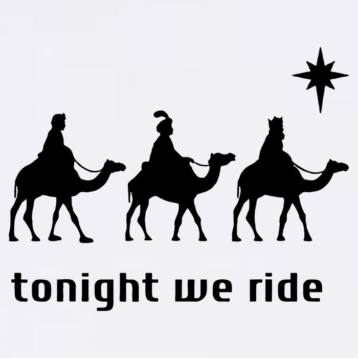 Tonight We Ride Christmas Christian 3 Wise Garment-Dyed Sweatshirt