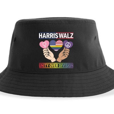 Together We Rise: Harriswalz For Unity Great Gift Sustainable Bucket Hat