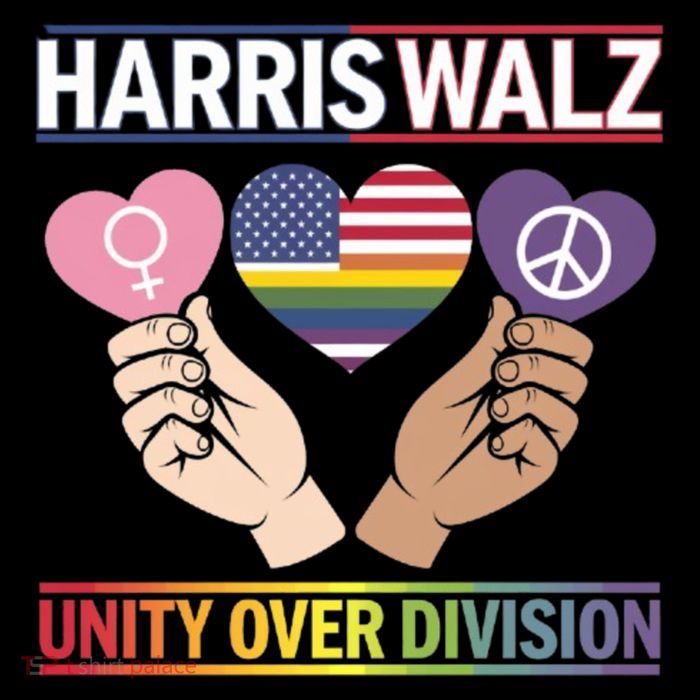 Together We Rise: Harriswalz For Unity Great Gift Sustainable Bucket Hat