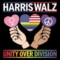 Together We Rise: Harriswalz For Unity Great Gift Drawstring Bag