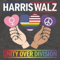 Together We Rise: Harriswalz For Unity Great Gift Vector Backpack