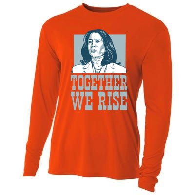 Together We Rise Vote President Election Kamala Harris Funny Gift Cooling Performance Long Sleeve Crew