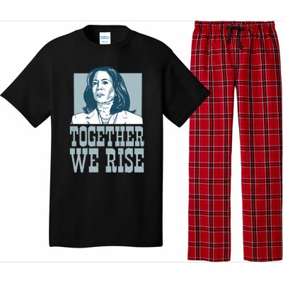 Together We Rise Vote President Election Kamala Harris Funny Gift Pajama Set