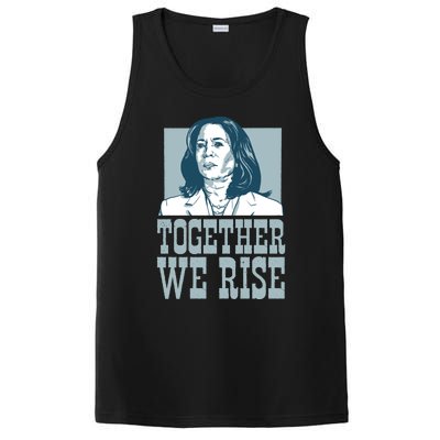 Together We Rise Vote President Election Kamala Harris Funny Gift PosiCharge Competitor Tank