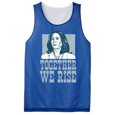 Together We Rise Vote President Election Kamala Harris Funny Gift Mesh Reversible Basketball Jersey Tank