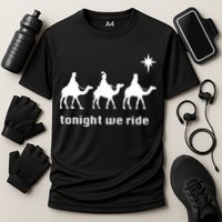 Tonight We Ride Christmas 3 Wise Menn Camel Ride Cooling Performance Crew T-Shirt