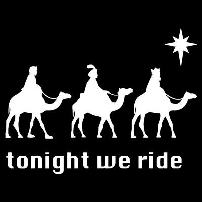 Tonight We Ride Christmas 3 Wise Menn Camel Ride T-Shirt
