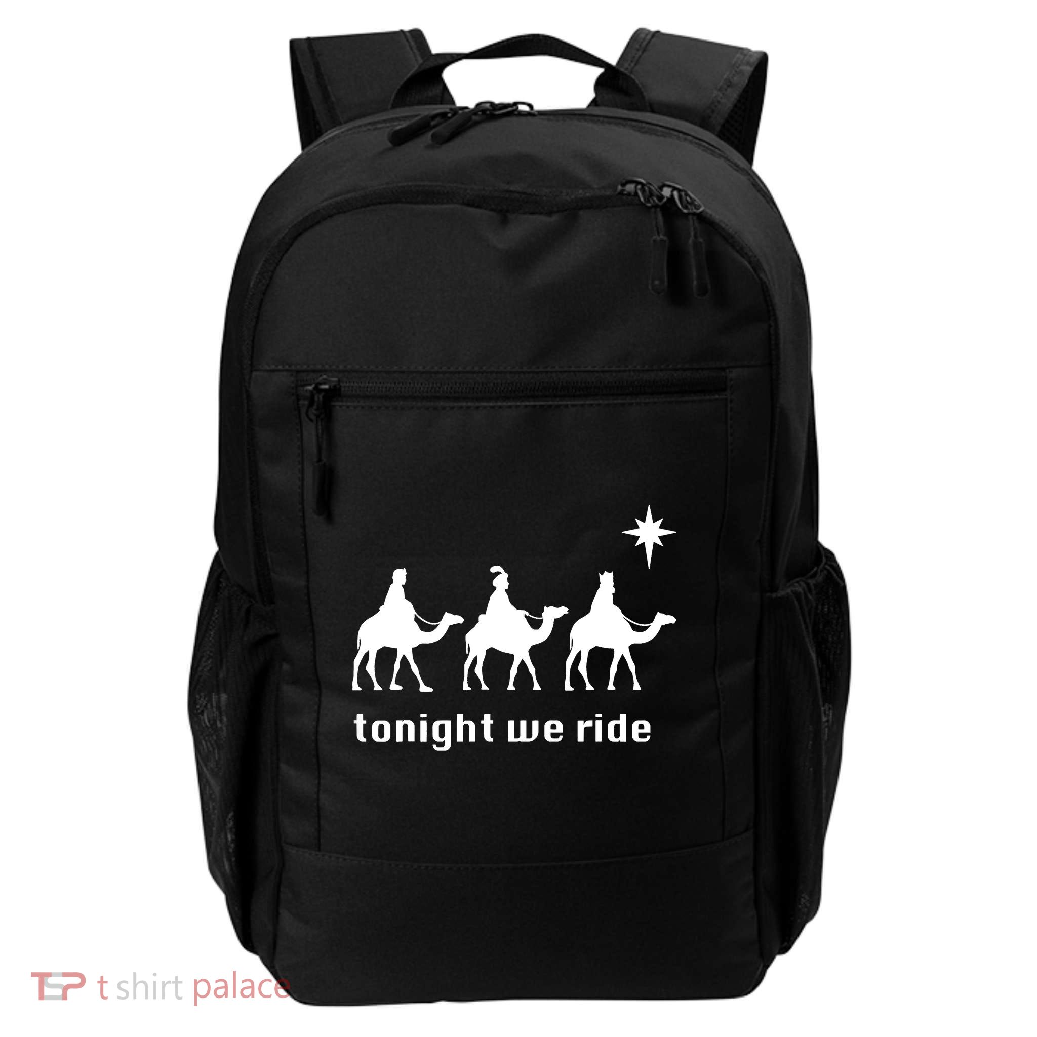 Tonight We Ride Christmas 3 Wise Menn Camel Ride Daily Commute Backpack