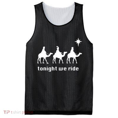 Tonight We Ride Christmas 3 Wise Menn Camel Ride Mesh Reversible Basketball Jersey Tank
