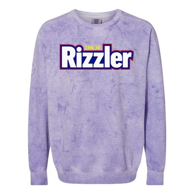 The W Rizzler For The Rizz God Colorblast Crewneck Sweatshirt