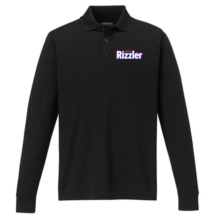 The W Rizzler For The Rizz God Performance Long Sleeve Polo