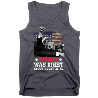 Trump Was Right About Everything Donald Trump 2024 Tank Top