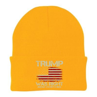 Trump Was Right About Everything I Voted For Trump Meaningful Gift Knit Cap Winter Beanie