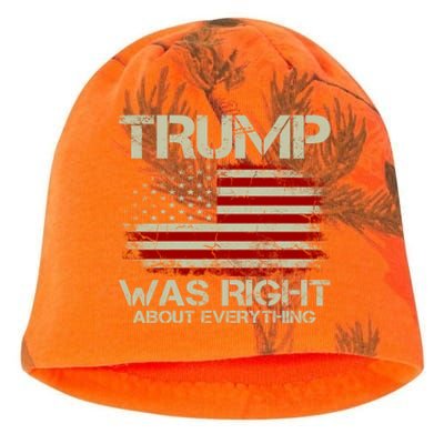 Trump Was Right About Everything I Voted For Trump Meaningful Gift Kati - Camo Knit Beanie