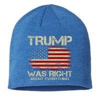 Trump Was Right About Everything I Voted For Trump Meaningful Gift Sustainable Beanie