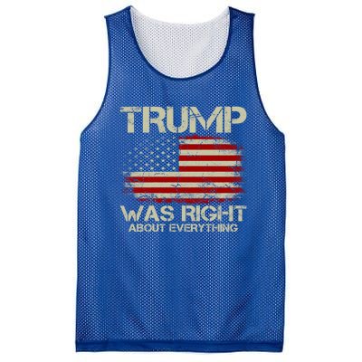 Trump Was Right About Everything I Voted For Trump Meaningful Gift Mesh Reversible Basketball Jersey Tank