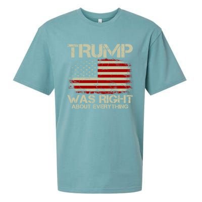 Trump Was Right About Everything I Voted For Trump Meaningful Gift Sueded Cloud Jersey T-Shirt