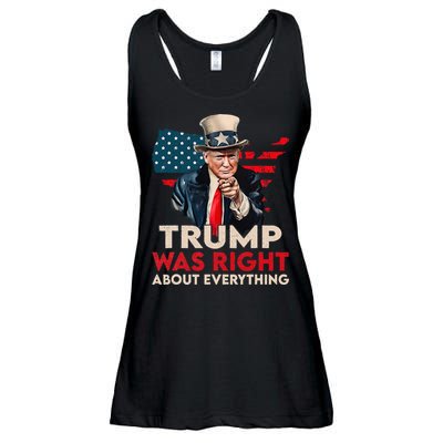 Trump Was Right About Everything Funny Ladies Essential Flowy Tank