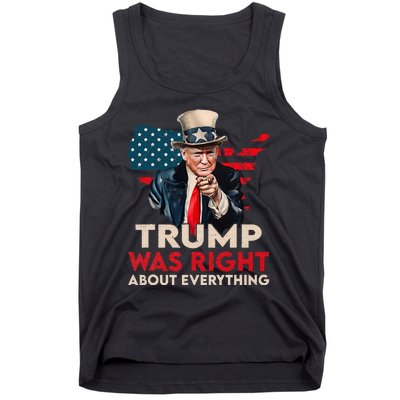 Trump Was Right About Everything Funny Tank Top