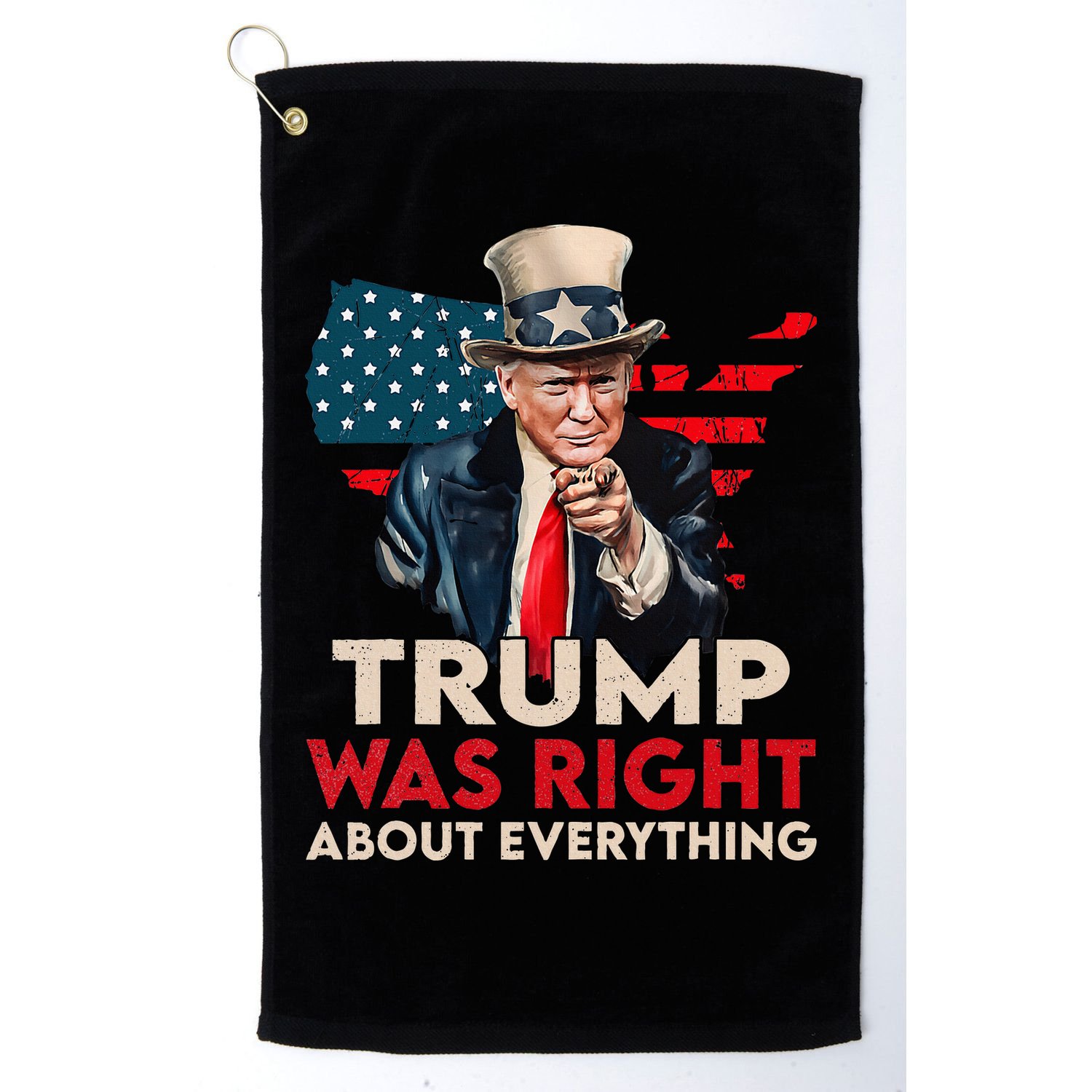 Trump Was Right About Everything Funny Golf Towel