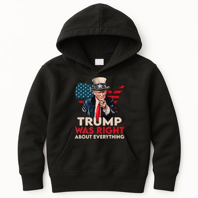 Trump Was Right About Everything Funny Kids Hoodie