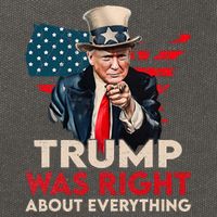 Trump Was Right About Everything Funny Cotton Canvas Backpack