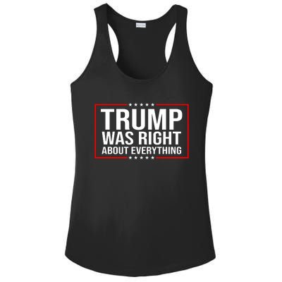 Trump Was Right About Everything Funny USA Ladies PosiCharge Competitor Racerback Tank