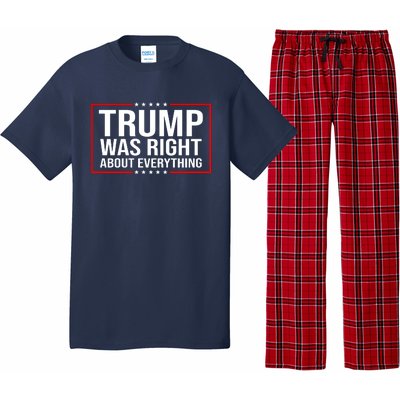 Trump Was Right About Everything Funny USA Pajama Set