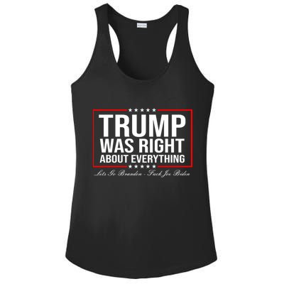 Trump Was Right About Everything LGBFJB LGB FJB Ladies PosiCharge Competitor Racerback Tank