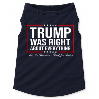 Trump Was Right About Everything LGBFJB LGB FJB Doggie Tank