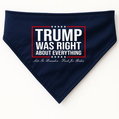 Trump Was Right About Everything LGBFJB LGB FJB USA-Made Doggie Bandana
