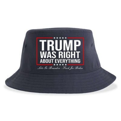 Trump Was Right About Everything LGBFJB LGB FJB Sustainable Bucket Hat