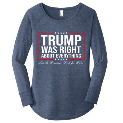 Trump Was Right About Everything LGBFJB LGB FJB Women's Perfect Tri Tunic Long Sleeve Shirt
