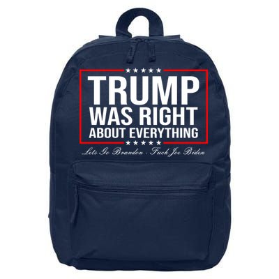 Trump Was Right About Everything LGBFJB LGB FJB 16 in Basic Backpack