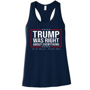 Trump Was Right About Everything LGBFJB LGB FJB Women's Racerback Tank