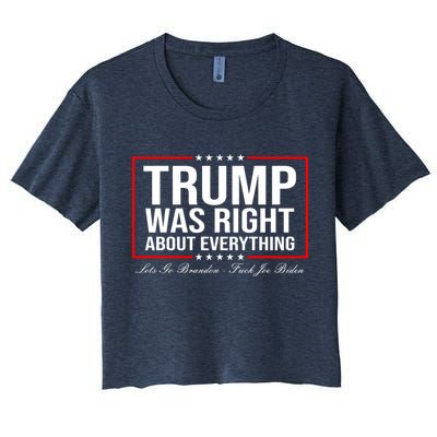 Trump Was Right About Everything LGBFJB LGB FJB Crop Top