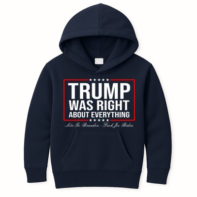 Trump Was Right About Everything LGBFJB LGB FJB Kids Hoodie