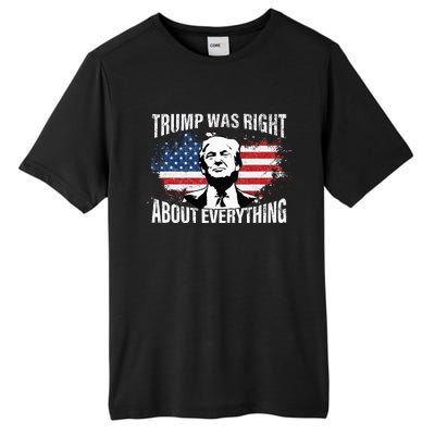 Trump Was Right About Everything Tall Fusion ChromaSoft Performance T-Shirt