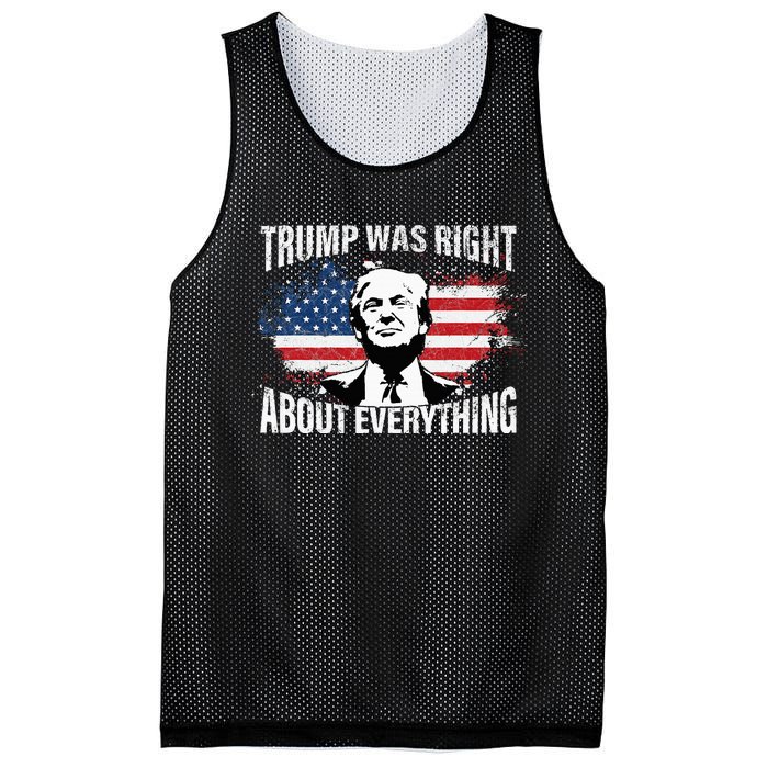 Trump Was Right About Everything Mesh Reversible Basketball Jersey Tank