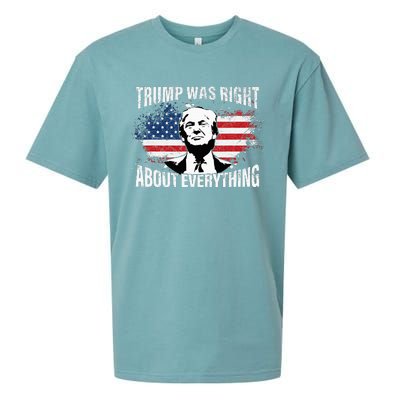 Trump Was Right About Everything Sueded Cloud Jersey T-Shirt